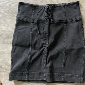 Free People jean skirt